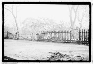Damaged fence