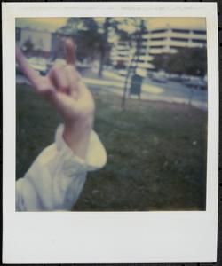 Making a hand gesture