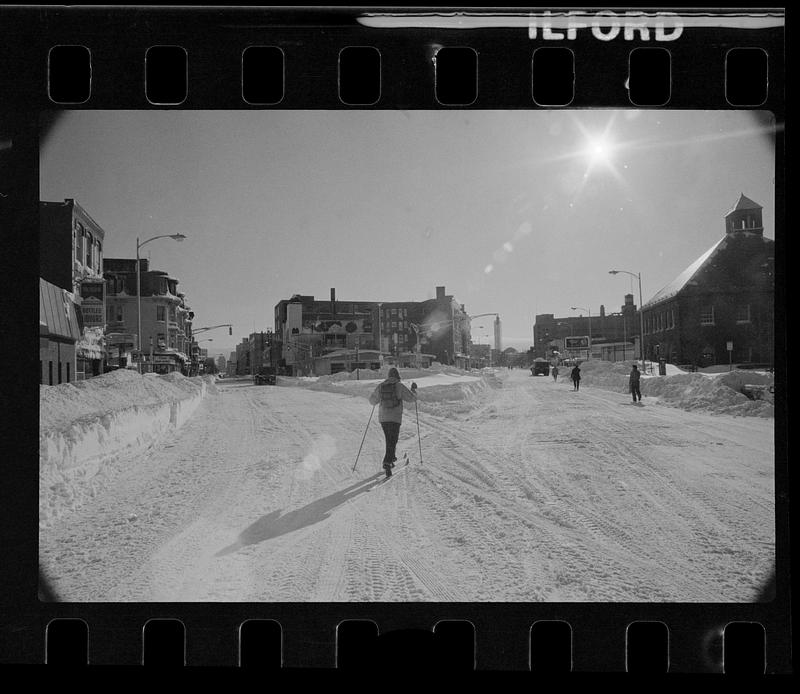 Winter in Lafayette Square, Cambridge