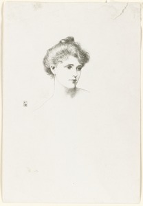 Woman's head looking to the right