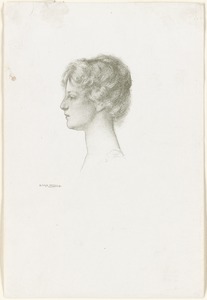 Profile of a young woman