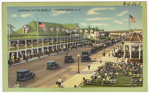 Listening to the music, Hampton Beach, N.H.