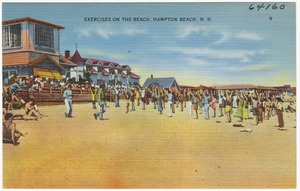 Exercises on the beach, Hampton Beach, N.H.