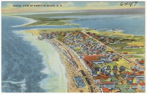 Aerial view of Hampton Beach, N.H.