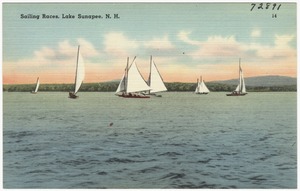 Sailing races, Lake Sunapee, N.H.
