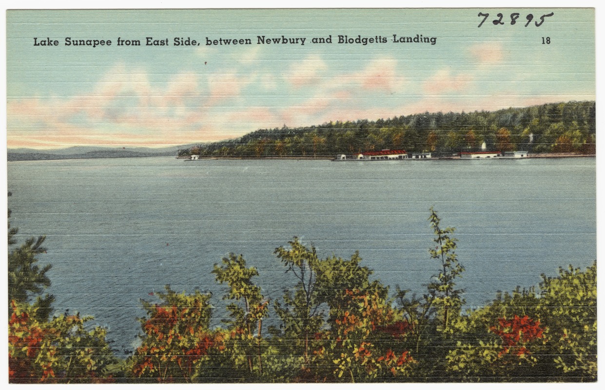 Lake Sunapee from east side, between Newbury and Blodgetts Landing