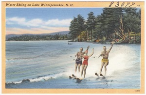 Water Skiing on Lake Winnipesaukee, N.H.