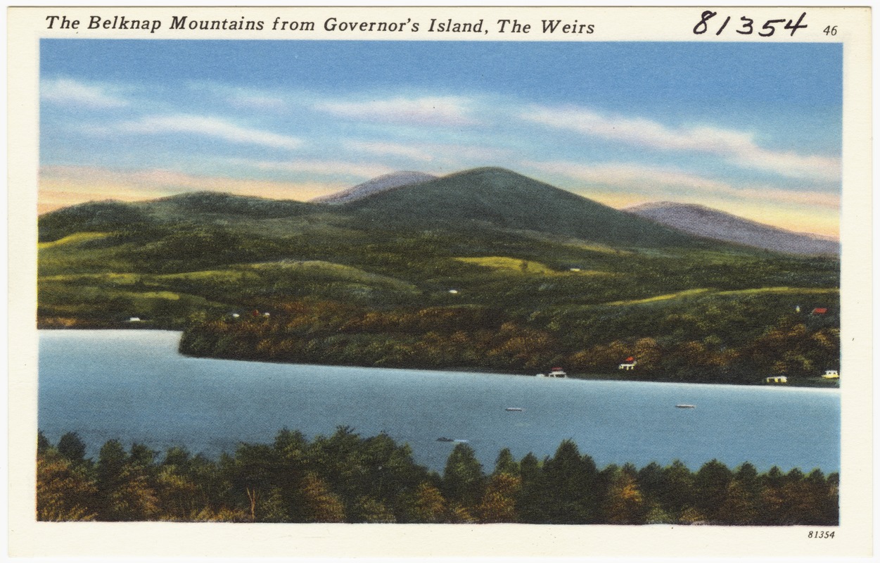 The Belknap Mountains from Governor's Island, The Weirs