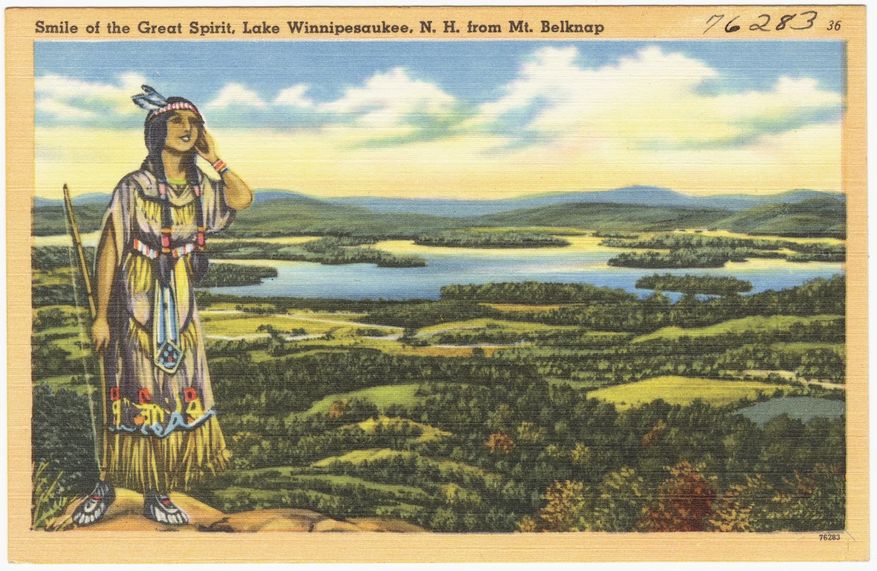 Smile of the Great Spirit, Lake Winnipesaukee, N.H. from Mt. Belknap