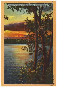 Sunset on Lake Winnipesaukee, New Hampshire