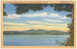 The Belknap Mountains from Lake Winnisquam, N.H.
