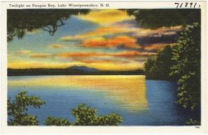 Twilight on Paugus Bay, Lake Winnipesaukee, N.H.