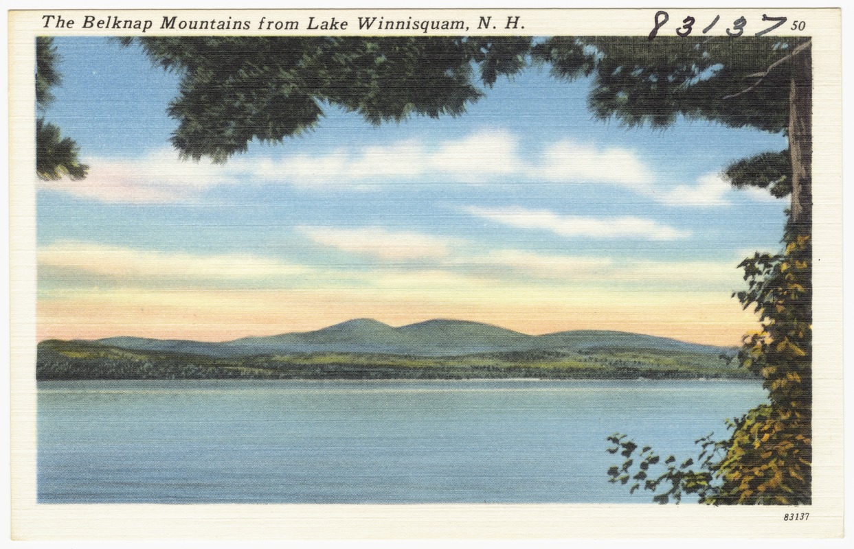 The Belknap Mountains from Lake Winnisquam, N.H.