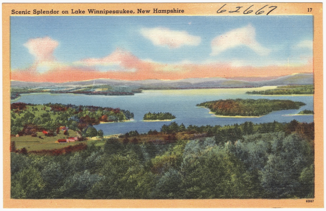 Scenic splendor on Lake Winnipesaukee, New Hampshire - Digital Commonwealth