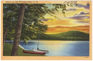 Sunset on Lake Winnipesaukee, N.H.