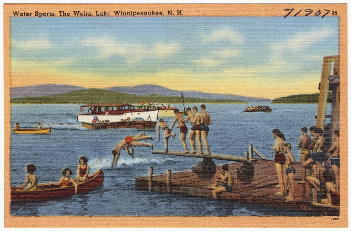 Water sports, The Weirs, Lake Winnipesaukee, N.H.