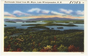 Rattlesnake Island from Mt. Major, Lake Winnipesaukee, N.H.