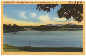 Belknap Mts., Mohawk Island and Lake Winnisquam, N.H.