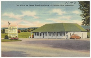 One of our ice cream stands on Route 101, Milford, New Hampshire