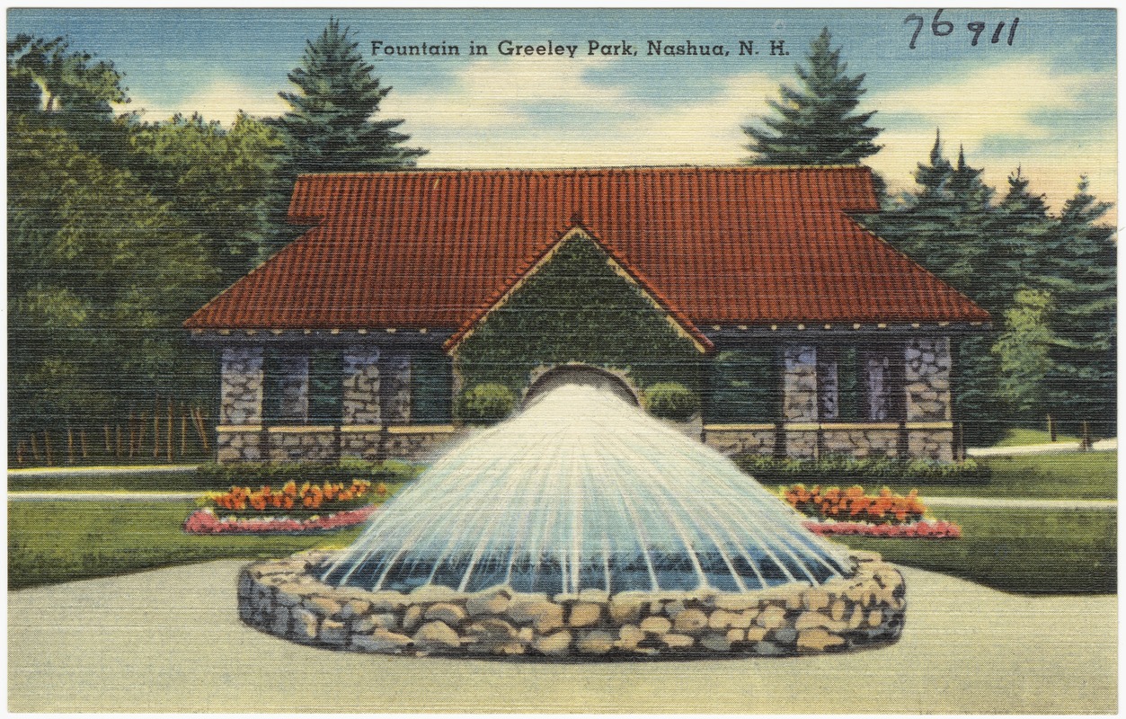 Fountain in Greenley Park, Nashua, N.H.