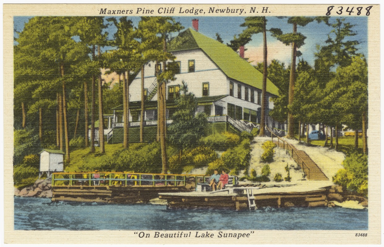 Maxners Pine Cliff Lodge, Newbury, N.H., "On Beautiful Lake Sunapee"