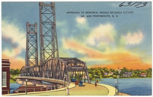 Approach to Memorial Bridge between Kittery, M.E., and Portsmouth, N.H.