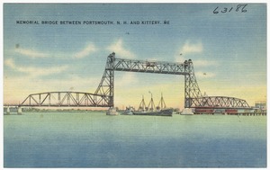 Memorial Bridge between Portsmouth, N.H. and Kittery, ME