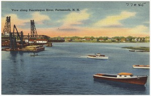 View along Pescataqua River, Portsmouth, N.H.