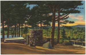 Cathedral of the Pines, Rindge, New Hampshire. The Pulpit, Choir Mound and Organ Pit
