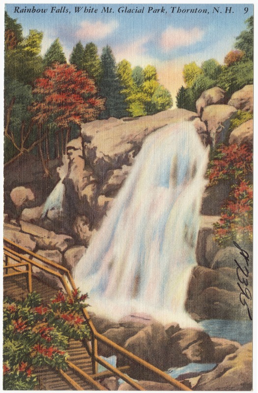 Rainbow Falls, White Mt. Glacial Park, Thornton, N.H.