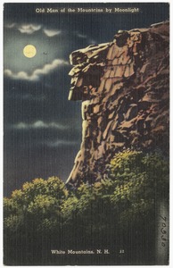 Old Man of the Mountains by moonlight, White Mountains, N.H.