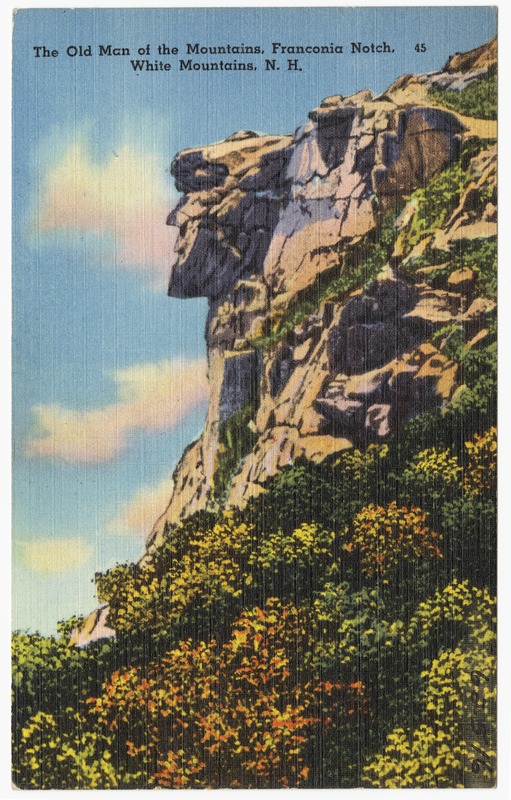 The old Man of the Mountains, Franconia Notch. White Mountains, N.H.