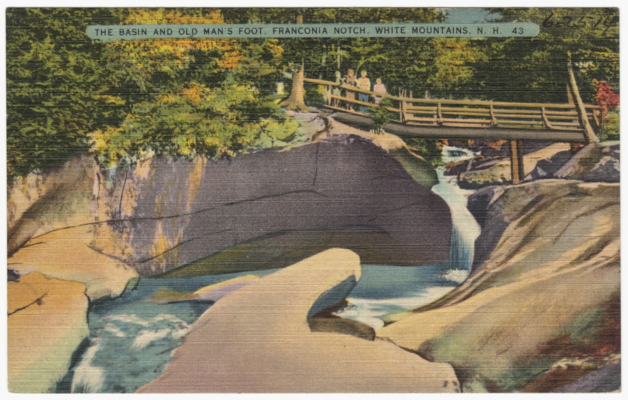 The Basin and Old Man's Foot, Franconia Notch, White Mountains, N.H