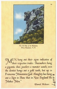 The Old Man of the Mountains, White Mountains, N.H.