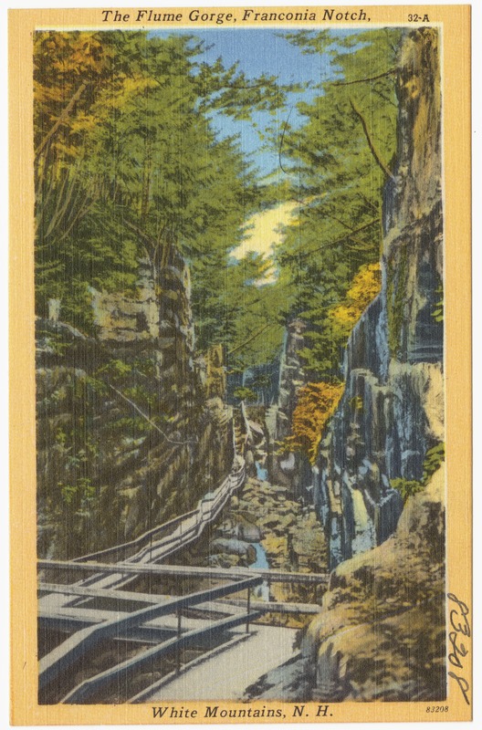 The Flume Gorge, Franconia Notch, White Mountains, N.H.