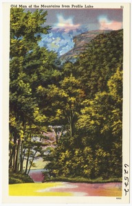 Old Man of the Mountains from Profile Lake