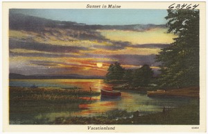 Sunset in Maine, Vacationland