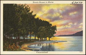 Scenic Sunset in Maine