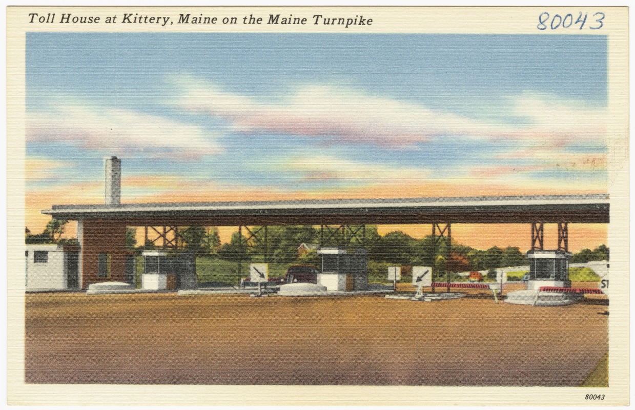 Toll House at Kittery, Maine on the Maine Turnpike