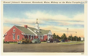 Howard Johnson's Restaurant, Kennebunk, Maine, midway on the Maine Turnpike