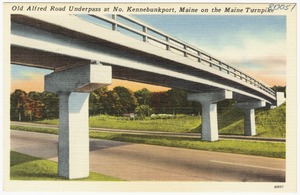 Old Alfred Road Underpass at No. Kennebunkport, Maine on the Maine Turnpike