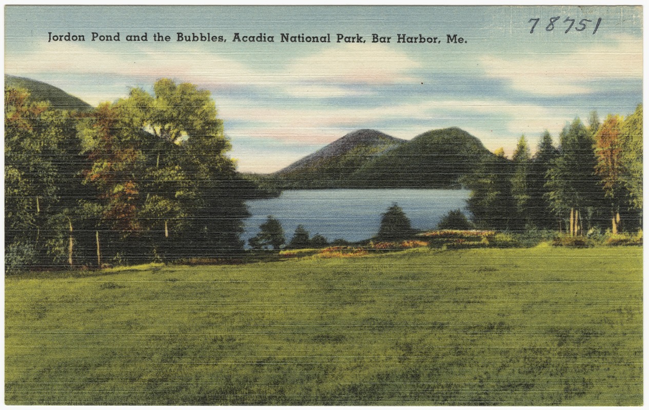 Jordon Pond and the Bubbles, Acadia National Park, Bar Harbor, Me.
