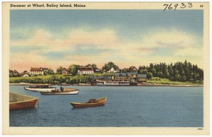 Steamer at Wharf, Bailey Island, Maine