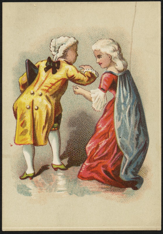 Man and woman in historical costume.
