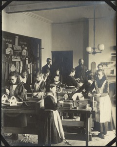 Sloyd Shop Class, The Royal Normal College for the Blind, England