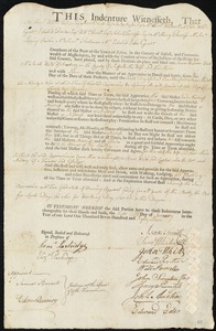James Warren indentured to apprentice with Jacob Weld of Roxbury, 8 January 1787