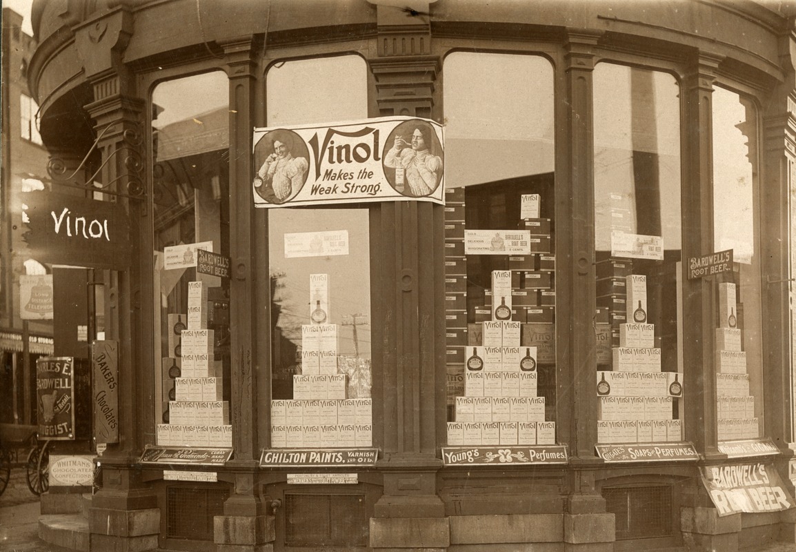 Storefront of Bardwell's Drug Store