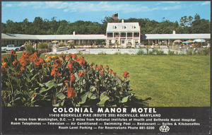 Colonial Manor Motel, 11410 Rockville Pike (Route 355) Rockville, Maryland