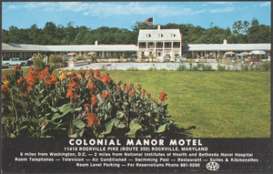 Colonial Manor Motel, 11410 Rockville Pike (Route 355) Rockville, Maryland
