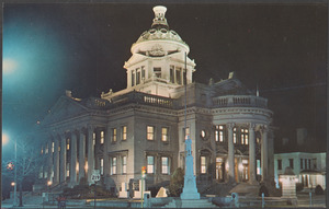 At night by the Somerset Co., Pa. courthouse